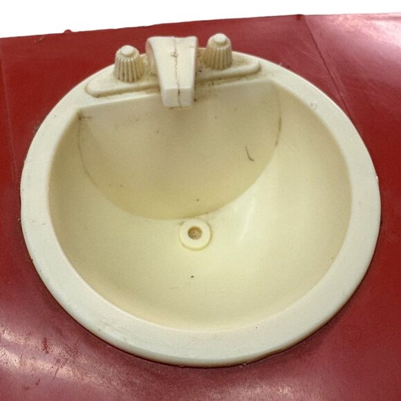 1976 Barbie Eleganza II Camper Van Motor Home Bathroom Sink Cabinet Part Vintage - Picture 5 of 7